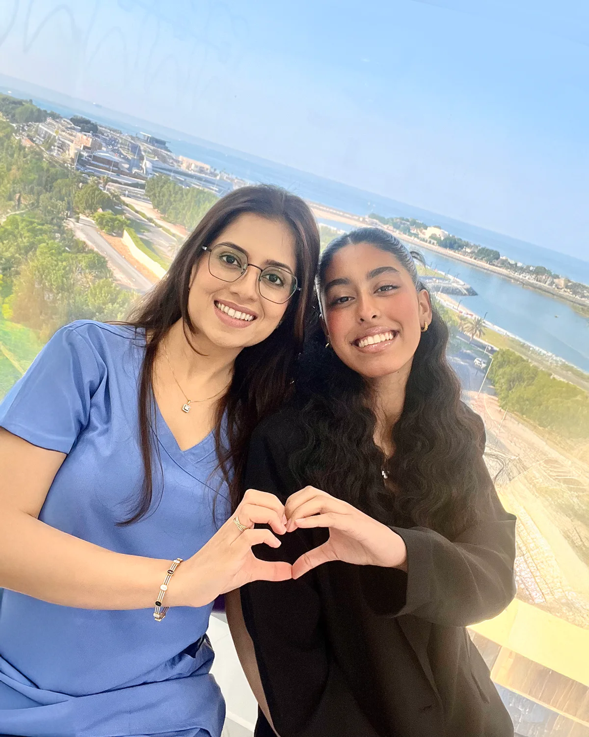 Dr. Fiza Quadri celebrating a patient’s smile in Kuwait